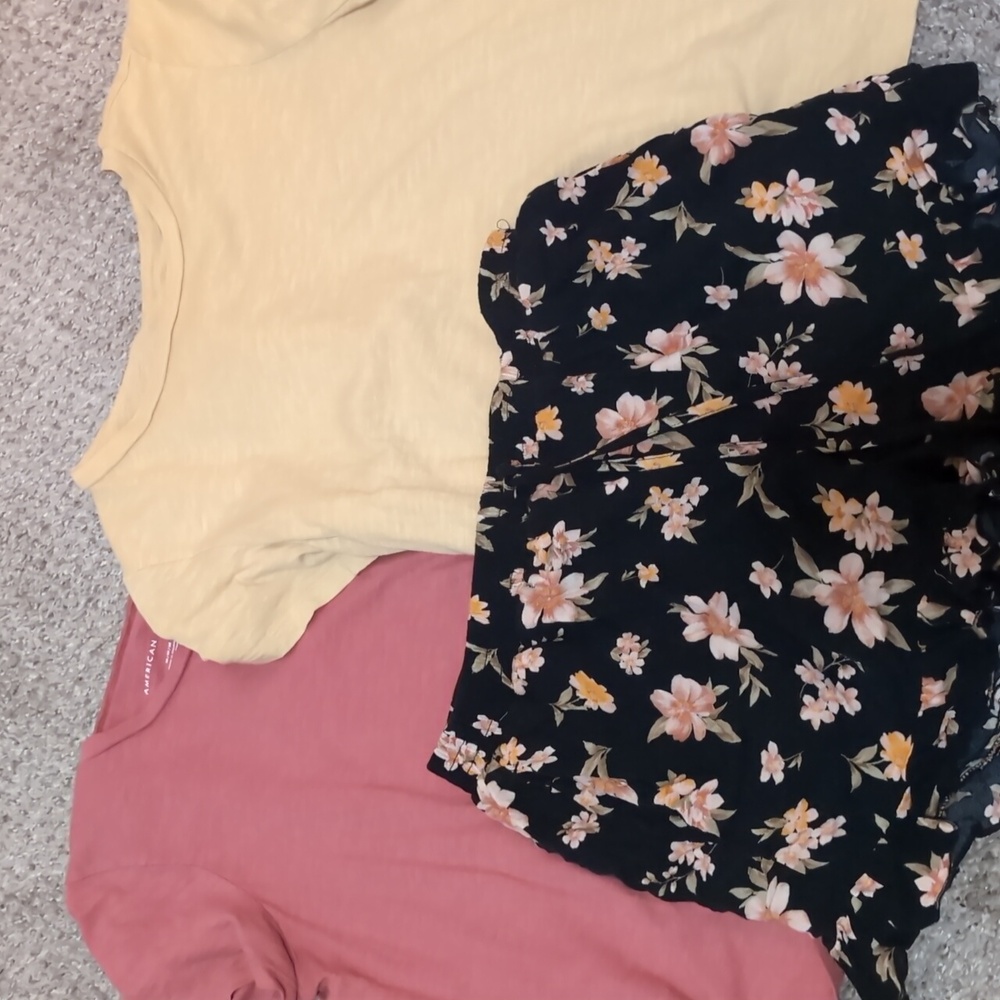 Cropped Tshirts and Floral Shorts